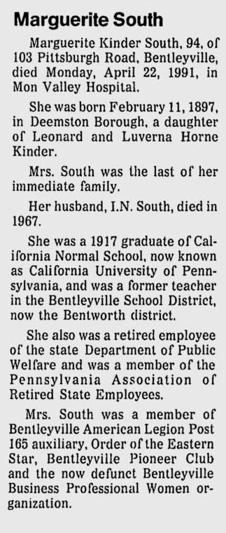 Marguerite Kinder South